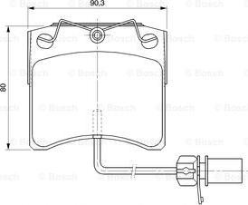 BOSCH 0 986 424 673 - Bremžu uzliku kompl., Disku bremzes www.autospares.lv