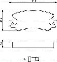 BOSCH 0 986 424 098 - Bremžu uzliku kompl., Disku bremzes autospares.lv