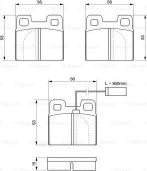 BOSCH 0 986 424 049 - Тормозные колодки, дисковые, комплект www.autospares.lv