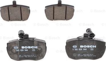 BOSCH 0 986 424 044 - Bremžu uzliku kompl., Disku bremzes autospares.lv