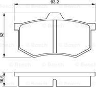 BOSCH 0 986 424 063 - Тормозные колодки, дисковые, комплект www.autospares.lv