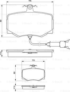 BOSCH 0 986 424 018 - Тормозные колодки, дисковые, комплект www.autospares.lv