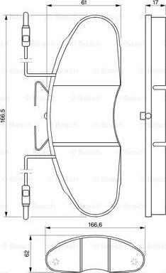 BOSCH 0 986 424 080 - Bremžu uzliku kompl., Disku bremzes autospares.lv