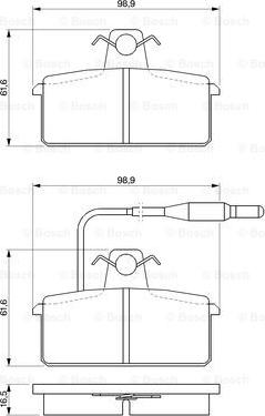 BOSCH 0 986 424 081 - Brake Pad Set, disc brake www.autospares.lv