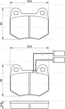 BOSCH 0 986 424 037 - Brake Pad Set, disc brake www.autospares.lv