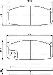 BOSCH 0 986 424 079 - Bremžu uzliku kompl., Disku bremzes www.autospares.lv