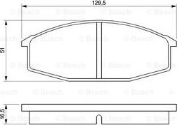 BOSCH 0 986 424 192 - Bremžu uzliku kompl., Disku bremzes autospares.lv