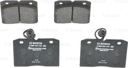 BOSCH 0 986 424 144 - Bremžu uzliku kompl., Disku bremzes autospares.lv