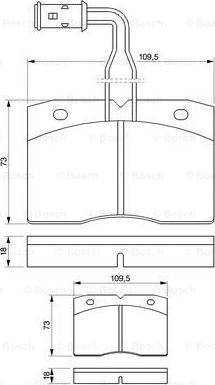 BOSCH 0 986 424 145 - Bremžu uzliku kompl., Disku bremzes autospares.lv