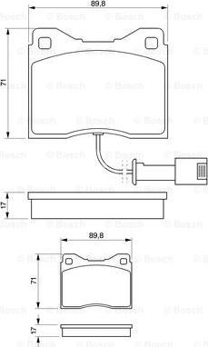 BOSCH 0 986 424 152 - Bremžu uzliku kompl., Disku bremzes www.autospares.lv