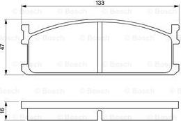 BOSCH 0 986 424 157 - Bremžu uzliku kompl., Disku bremzes www.autospares.lv