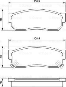 BOSCH 0 986 424 160 - Brake Pad Set, disc brake www.autospares.lv