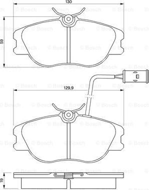 BOSCH 0 986 424 167 - Brake Pad Set, disc brake www.autospares.lv