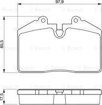 BOSCH 0 986 424 103 - Тормозные колодки, дисковые, комплект www.autospares.lv