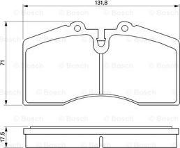 BOSCH 0 986 424 119 - Bremžu uzliku kompl., Disku bremzes www.autospares.lv