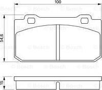 BOSCH 0 986 424 117 - Bremžu uzliku kompl., Disku bremzes autospares.lv