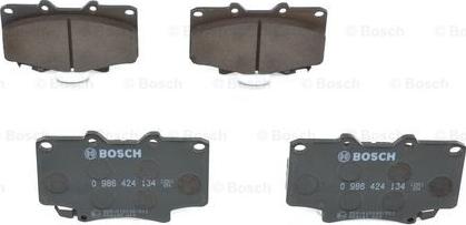 BOSCH 0 986 424 134 - Bremžu uzliku kompl., Disku bremzes www.autospares.lv