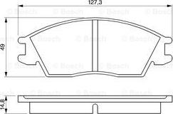 BOSCH 0 986 424 135 - Brake Pad Set, disc brake www.autospares.lv