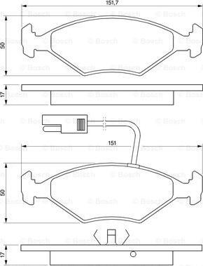 BOSCH 0 986 424 178 - Brake Pad Set, disc brake www.autospares.lv