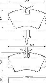 BOSCH 0 986 424 173 - Bremžu uzliku kompl., Disku bremzes autospares.lv