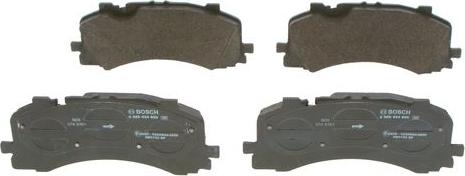 BOSCH 0 986 424 850 - Bremžu uzliku kompl., Disku bremzes www.autospares.lv