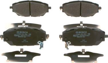 BOSCH 0 986 424 865 - Bremžu uzliku kompl., Disku bremzes www.autospares.lv