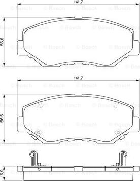 BOSCH 0 986 424 809 - Bremžu uzliku kompl., Disku bremzes autospares.lv