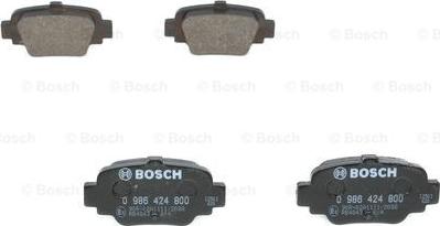 BOSCH 0 986 424 800 - Bremžu uzliku kompl., Disku bremzes www.autospares.lv