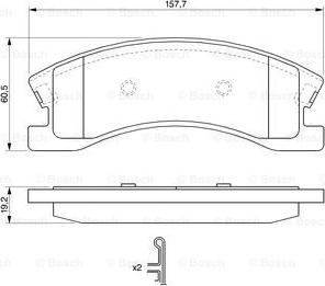 BOSCH 0 986 424 823 - Bremžu uzliku kompl., Disku bremzes www.autospares.lv