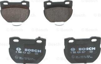 BOSCH 0 986 424 827 - Bremžu uzliku kompl., Disku bremzes www.autospares.lv