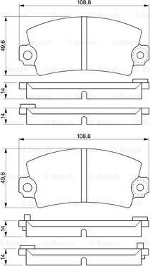 BOSCH 0 986 424 394 - Bremžu uzliku kompl., Disku bremzes autospares.lv