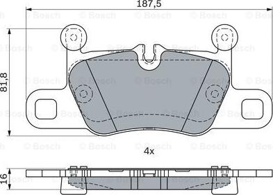 BOSCH 0 986 424 349 - Bremžu uzliku kompl., Disku bremzes www.autospares.lv