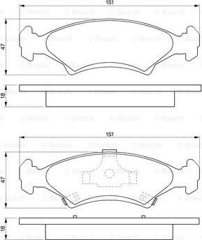 BOSCH 0 986 424 348 - Bremžu uzliku kompl., Disku bremzes autospares.lv