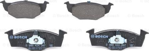 BOSCH 0 986 424 347 - Тормозные колодки, дисковые, комплект www.autospares.lv