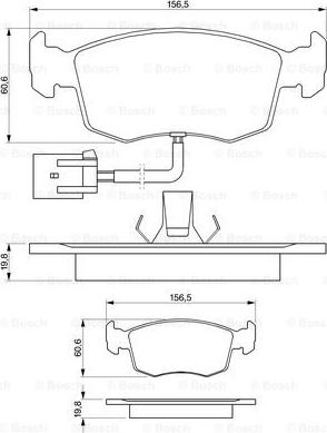 BOSCH 0 986 424 352 - Bremžu uzliku kompl., Disku bremzes www.autospares.lv