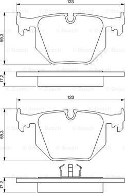 BOSCH 0 986 424 365 - Bremžu uzliku kompl., Disku bremzes www.autospares.lv