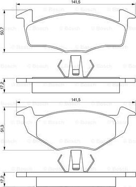 BOSCH 0 986 424 361 - Тормозные колодки, дисковые, комплект www.autospares.lv