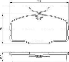 BOSCH 0 986 424 380 - Bremžu uzliku kompl., Disku bremzes www.autospares.lv