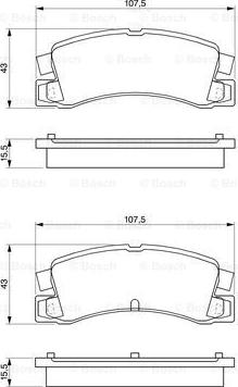 BOSCH 0 986 424 383 - Тормозные колодки, дисковые, комплект www.autospares.lv