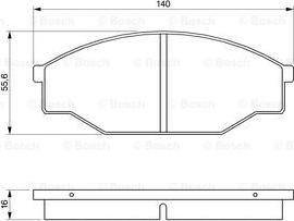 BOSCH 0 986 424 382 - Bremžu uzliku kompl., Disku bremzes www.autospares.lv