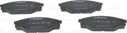 BOSCH 0 986 424 382 - Bremžu uzliku kompl., Disku bremzes www.autospares.lv