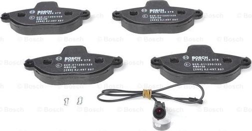 BOSCH 0 986 424 379 - Brake Pad Set, disc brake www.autospares.lv