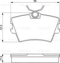 BOSCH 0 986 424 375 - Тормозные колодки, дисковые, комплект www.autospares.lv