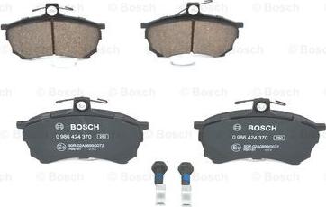 BOSCH 0 986 424 370 - Brake Pad Set, disc brake www.autospares.lv