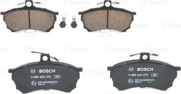 BOSCH 0 986 424 370 - Bremžu uzliku kompl., Disku bremzes www.autospares.lv