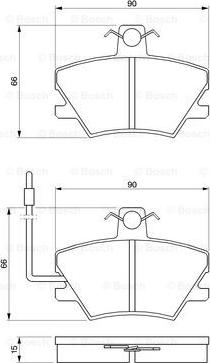 BOSCH 0 986 424 372 - Bremžu uzliku kompl., Disku bremzes www.autospares.lv