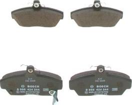 BOSCH 0 986 424 244 - Brake Pad Set, disc brake www.autospares.lv