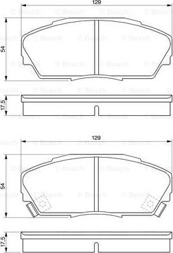 BOSCH 0 986 424 260 - Bremžu uzliku kompl., Disku bremzes www.autospares.lv