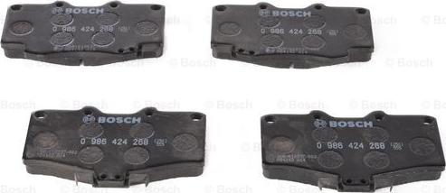 BOSCH 0 986 424 268 - Bremžu uzliku kompl., Disku bremzes autospares.lv