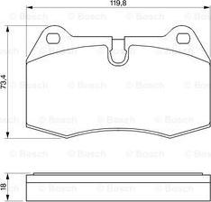 BOSCH 0 986 424 209 - Bremžu uzliku kompl., Disku bremzes www.autospares.lv